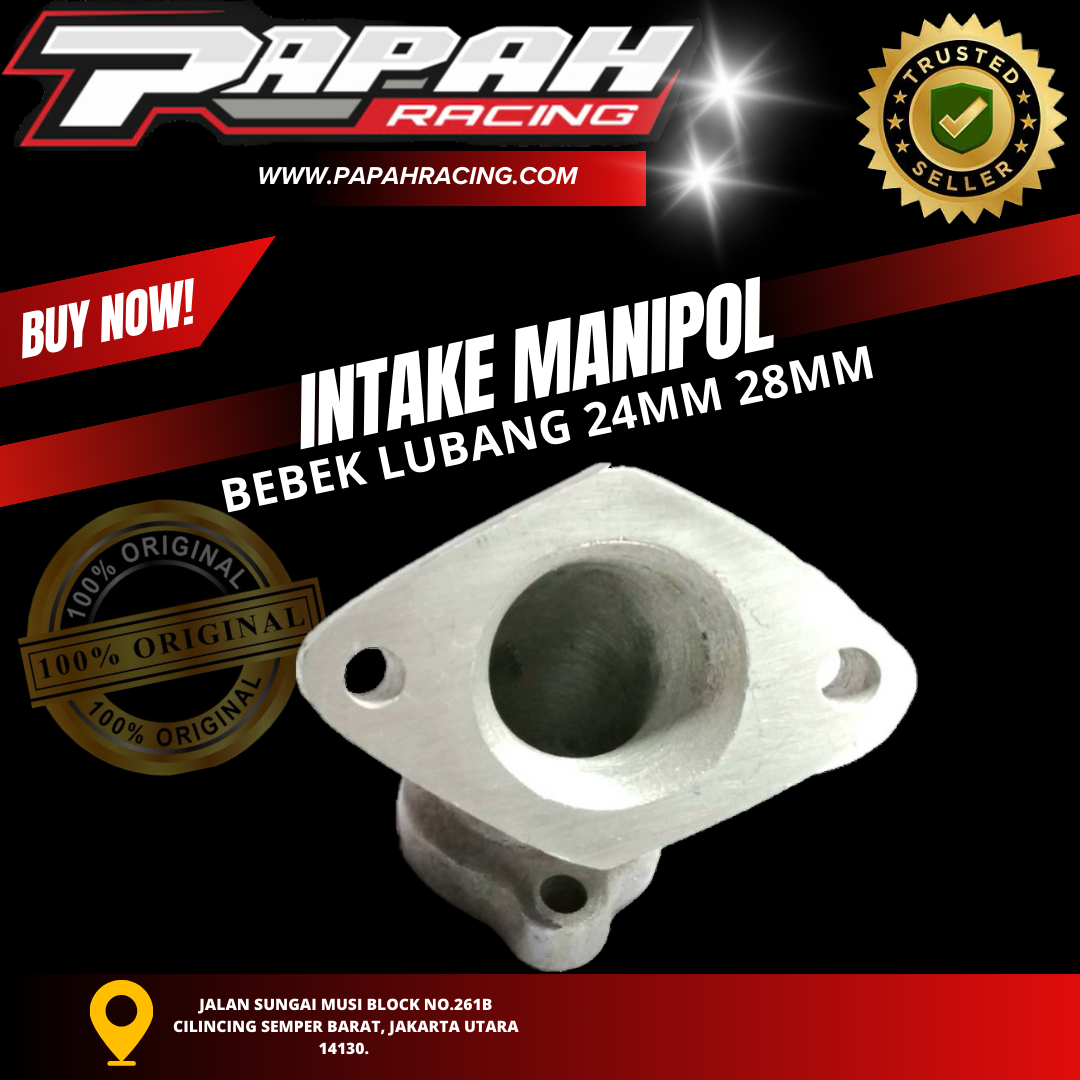 INTAKE MANIPOL BEBEK LUBANG 24MM 28MM 